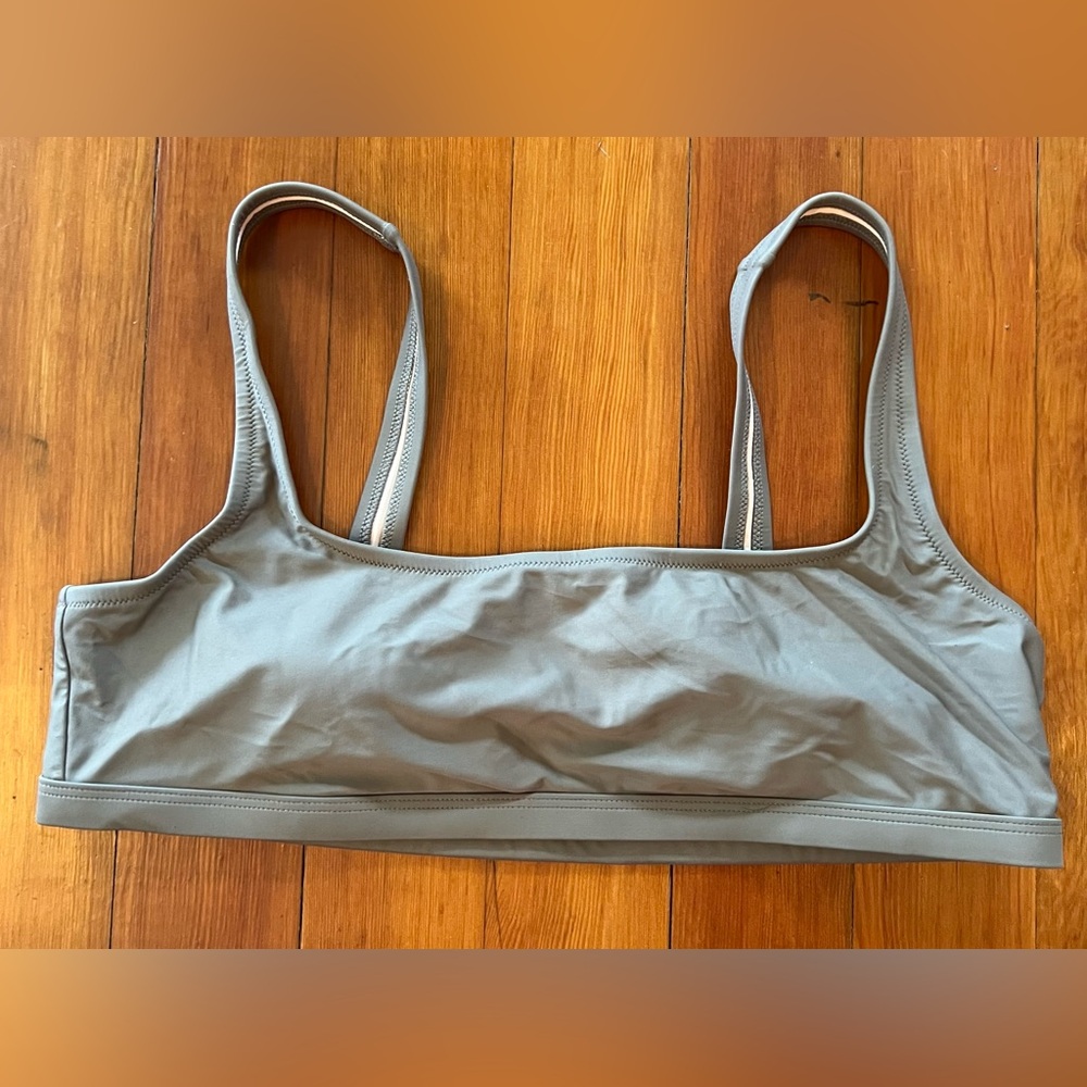 NWT Madewell Second Wave Balconette Bikini Top - XL - Taupe